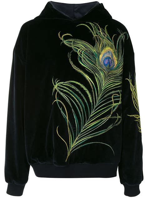 peacock hoodie dolce gabbana|dolce gabbana sweatshirt men's.